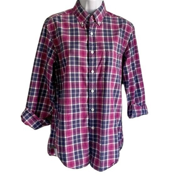 J. Crew Tartan Womens Long Sleeve Button Down Shirt Small - Picture 3 of 8